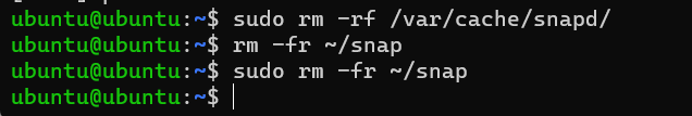 remove snap cache